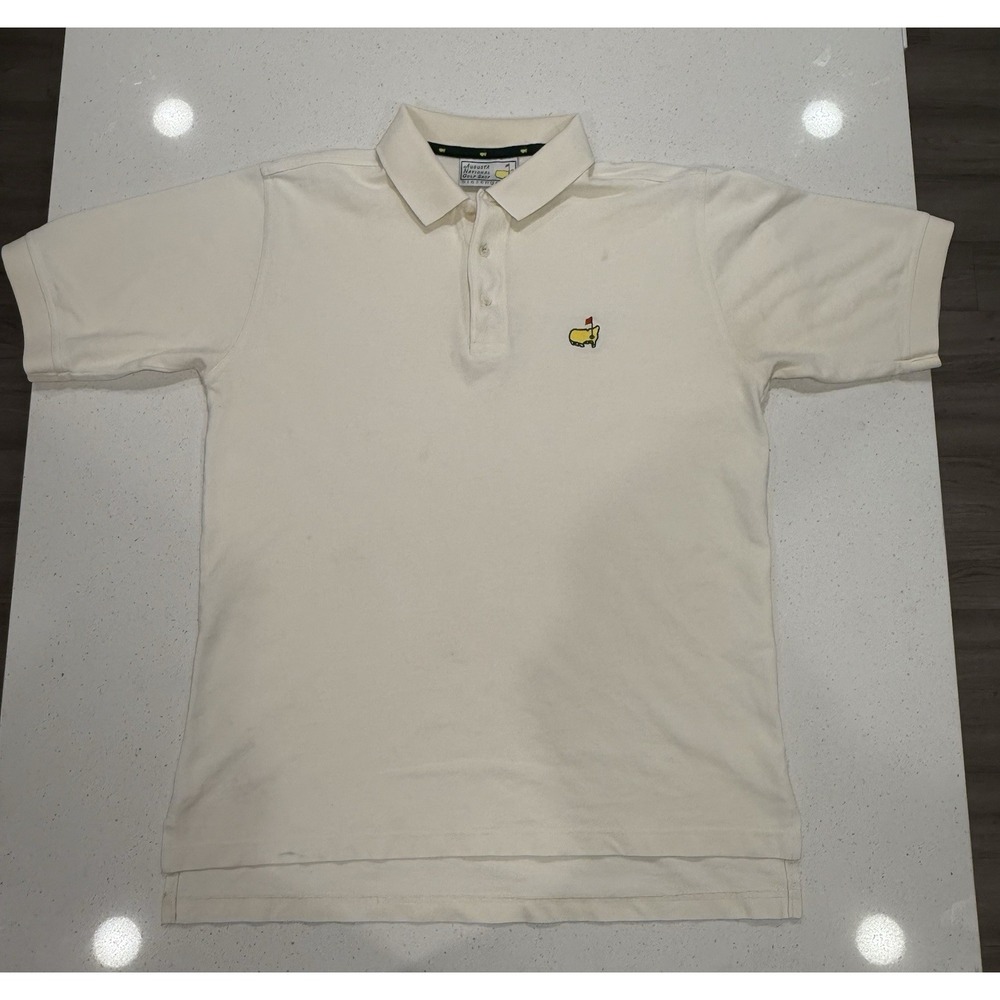 Augusta National Golf Shop Slazenger Polo Men's Size L Ivory